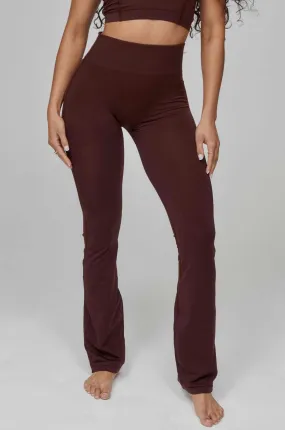 Butterluxe Contour Flared 7/8 Leggings - Bitter Chocolate