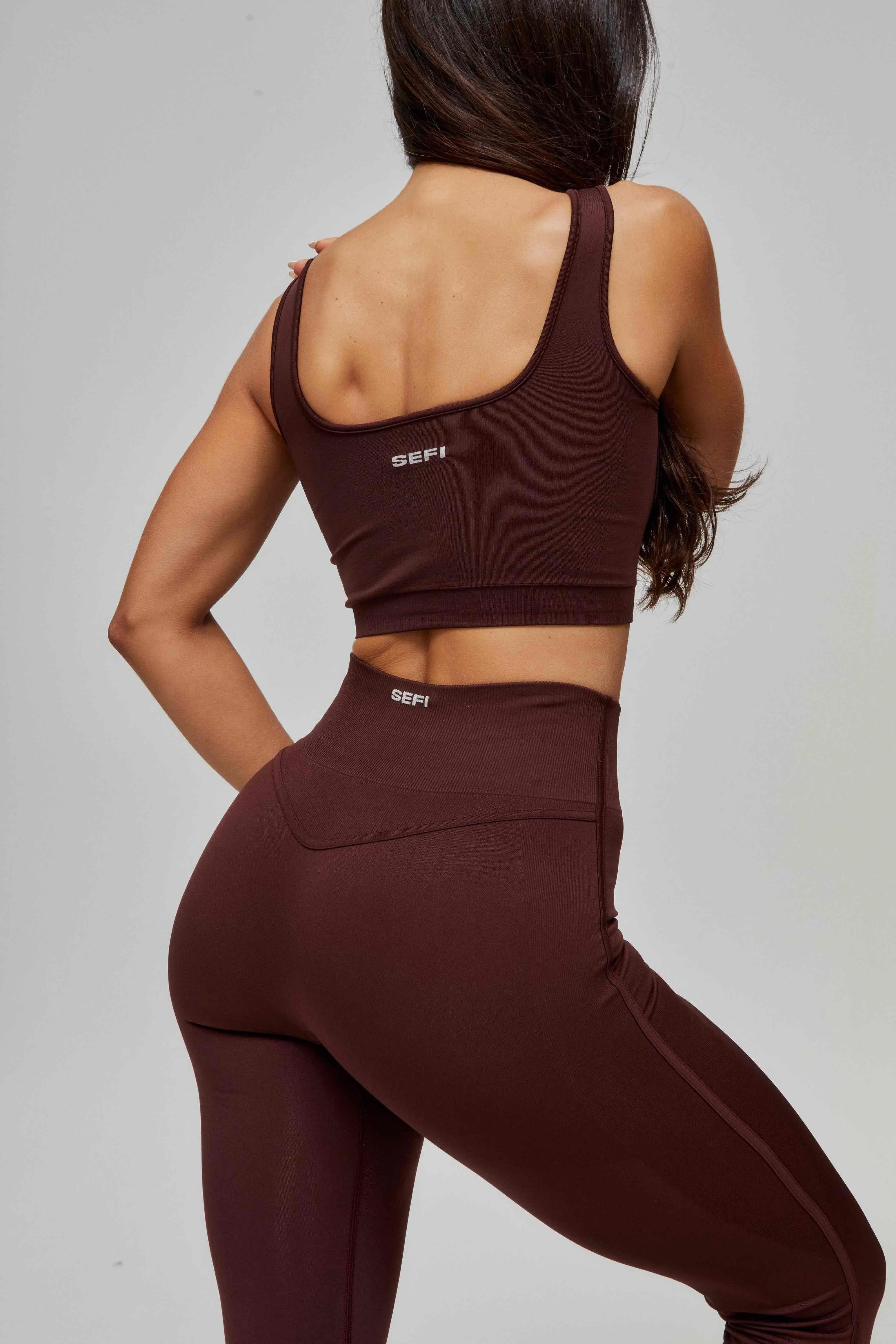 Butterluxe Contour Flared 7/8 Leggings - Bitter Chocolate