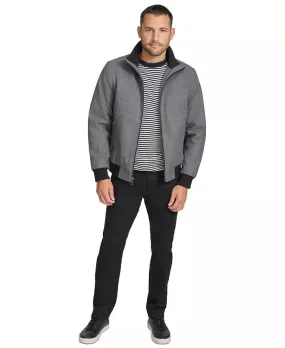 Calvin Klein Mens Bomber Jacket Coat Medium Grey Solid