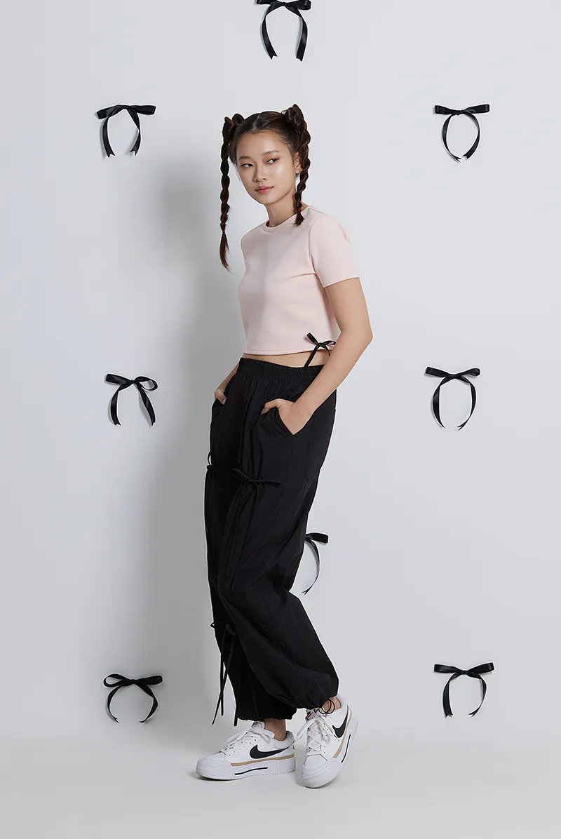 Carli Ribbon Parachute Pants