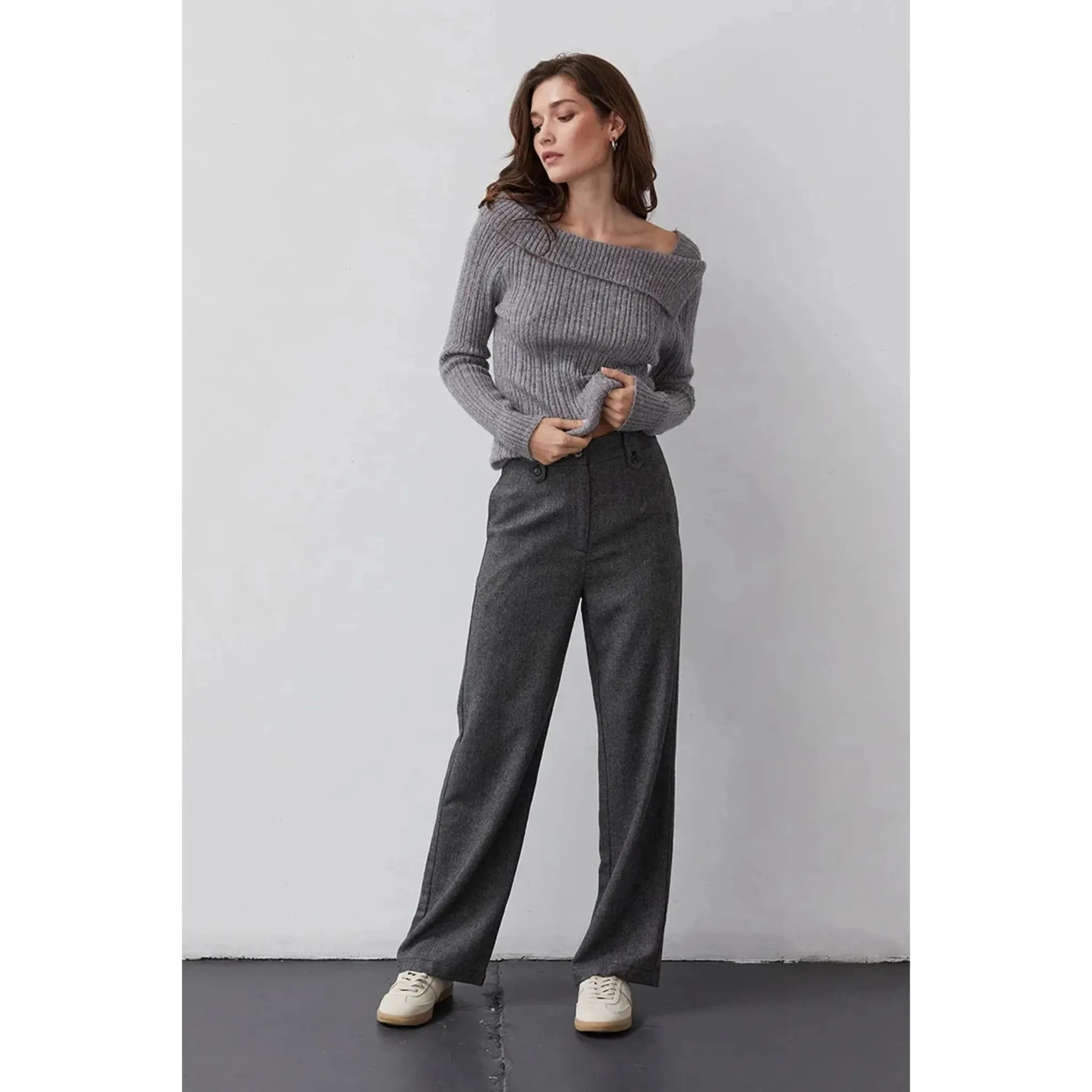 Clara Wool-blend Trouser
