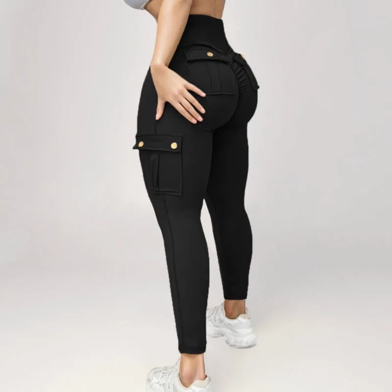 Comfy Ultra Soft Curve Enhancing Cargo Leggings
