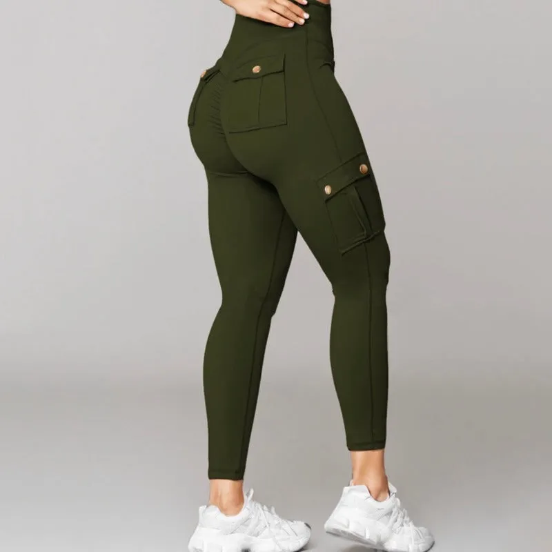 Comfy Ultra Soft Curve Enhancing Cargo Leggings
