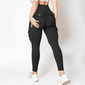 Comfy Ultra Soft Curve Enhancing Cargo Leggings