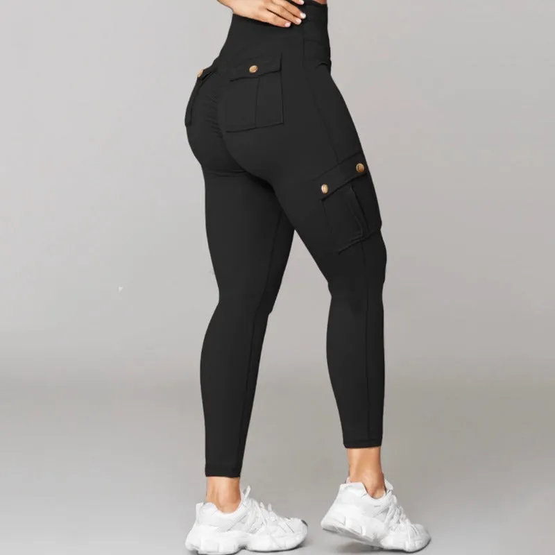 Comfy Ultra Soft Curve Enhancing Cargo Leggings