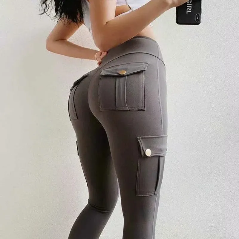 Comfy Ultra Soft Curve Enhancing Cargo Leggings