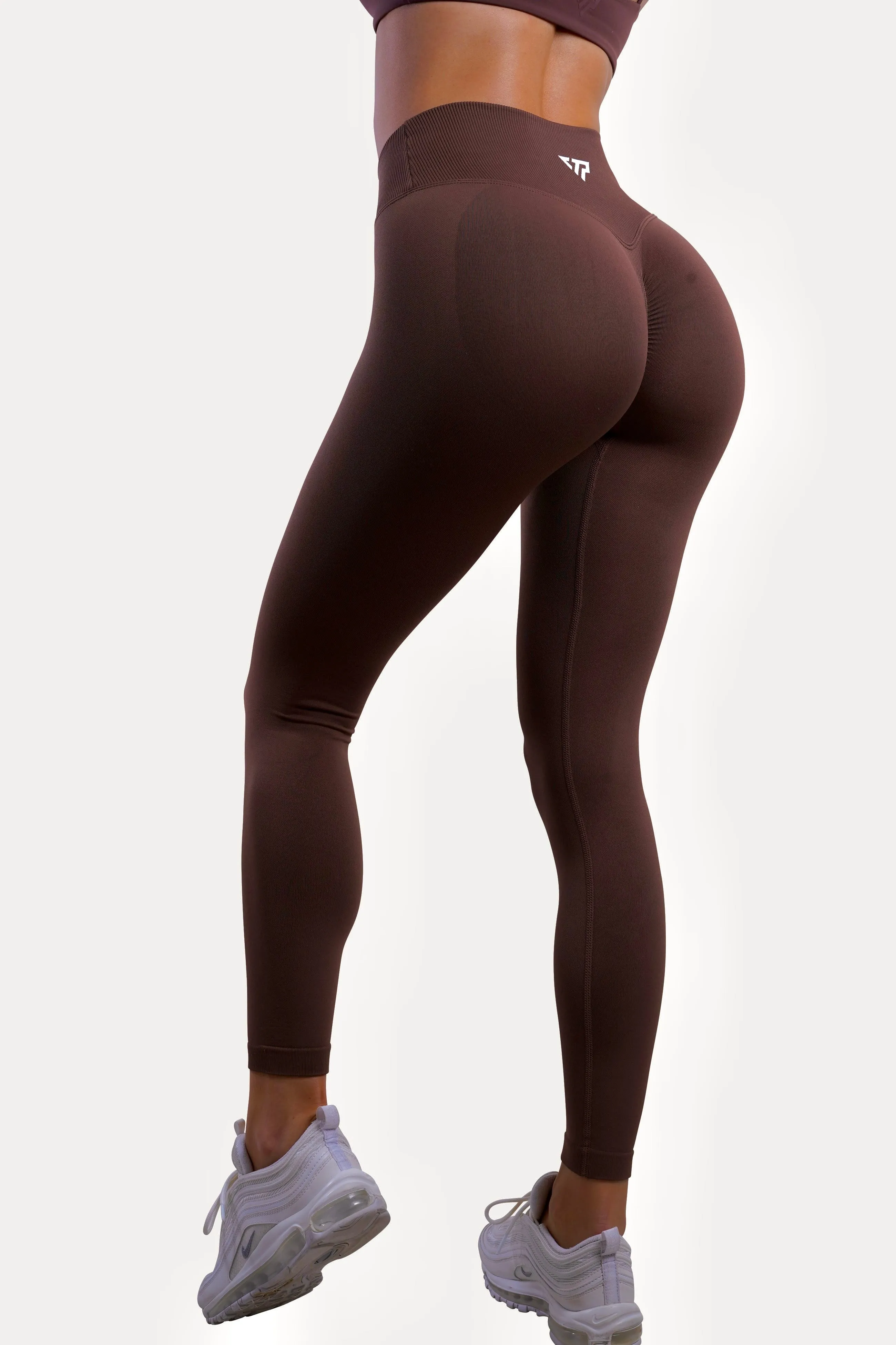 CORE V-WAIST LEGGINGS - ESPRESSO