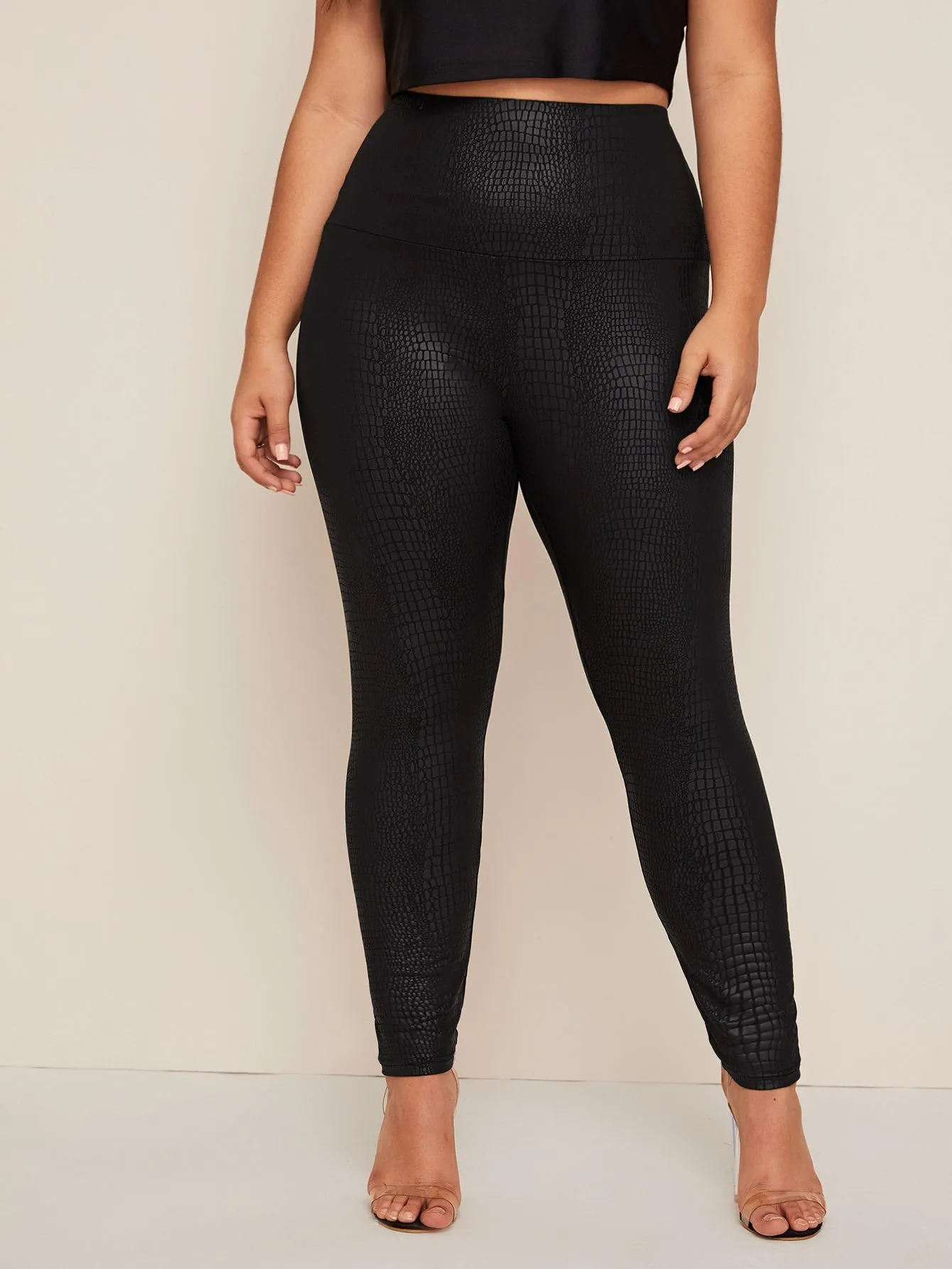 Crocodile Long Plus Size Leggings
