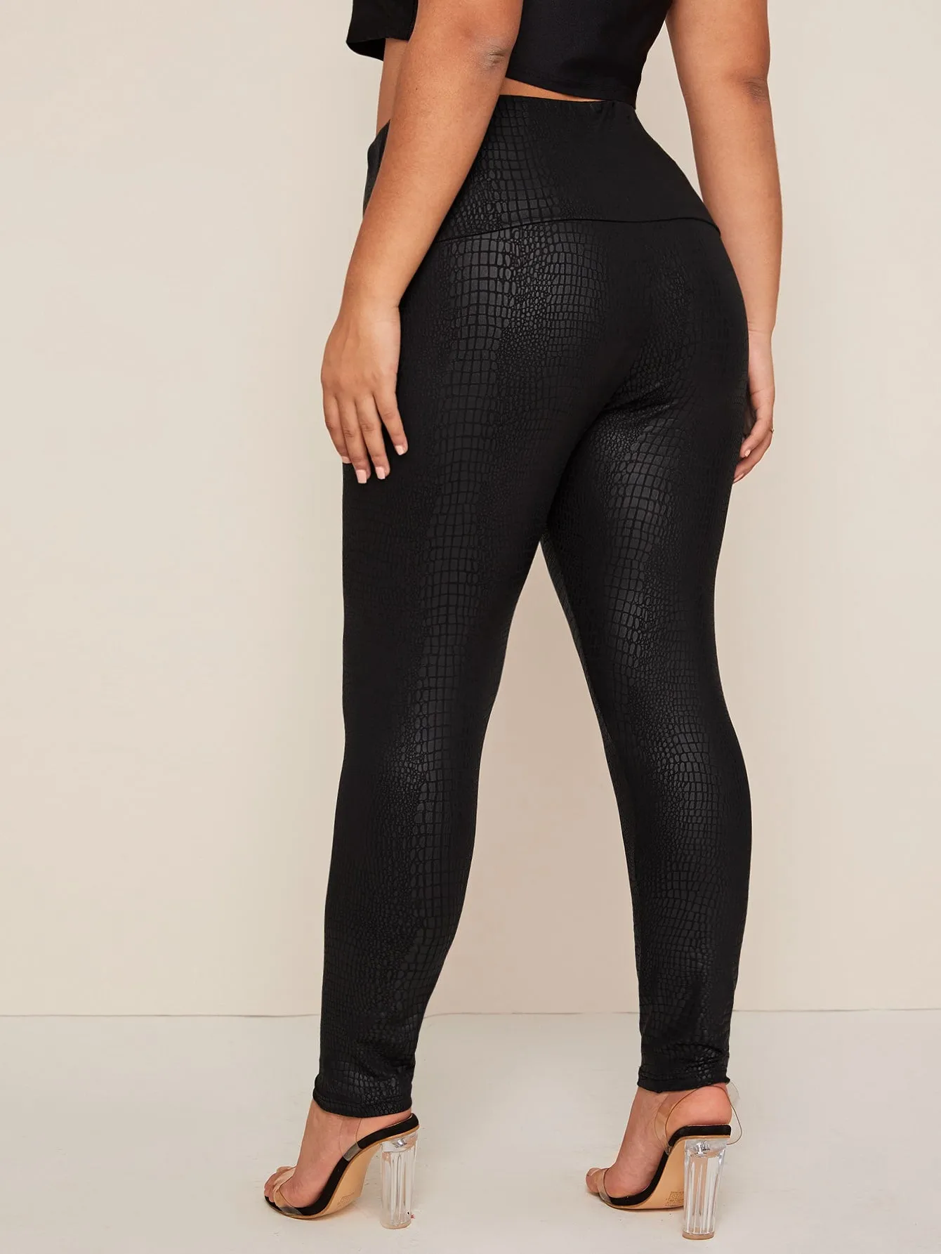 Crocodile Long Plus Size Leggings