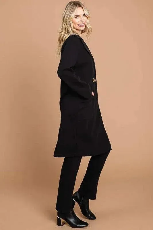 Culture Code Double Breast Lapel Collar Coat