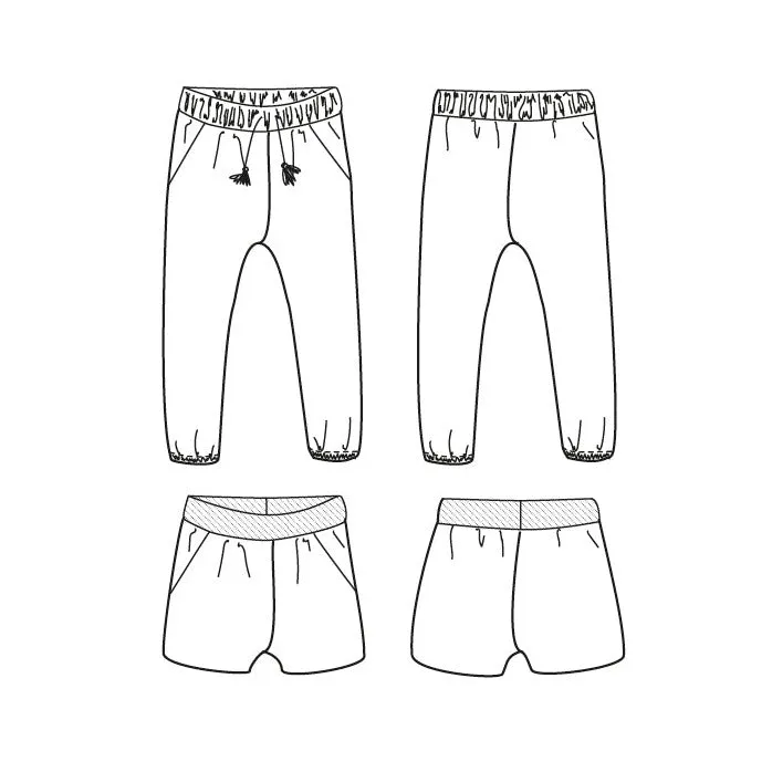 DAKAR pants or shortpants - 3/12 - Paper Sewing Pattern