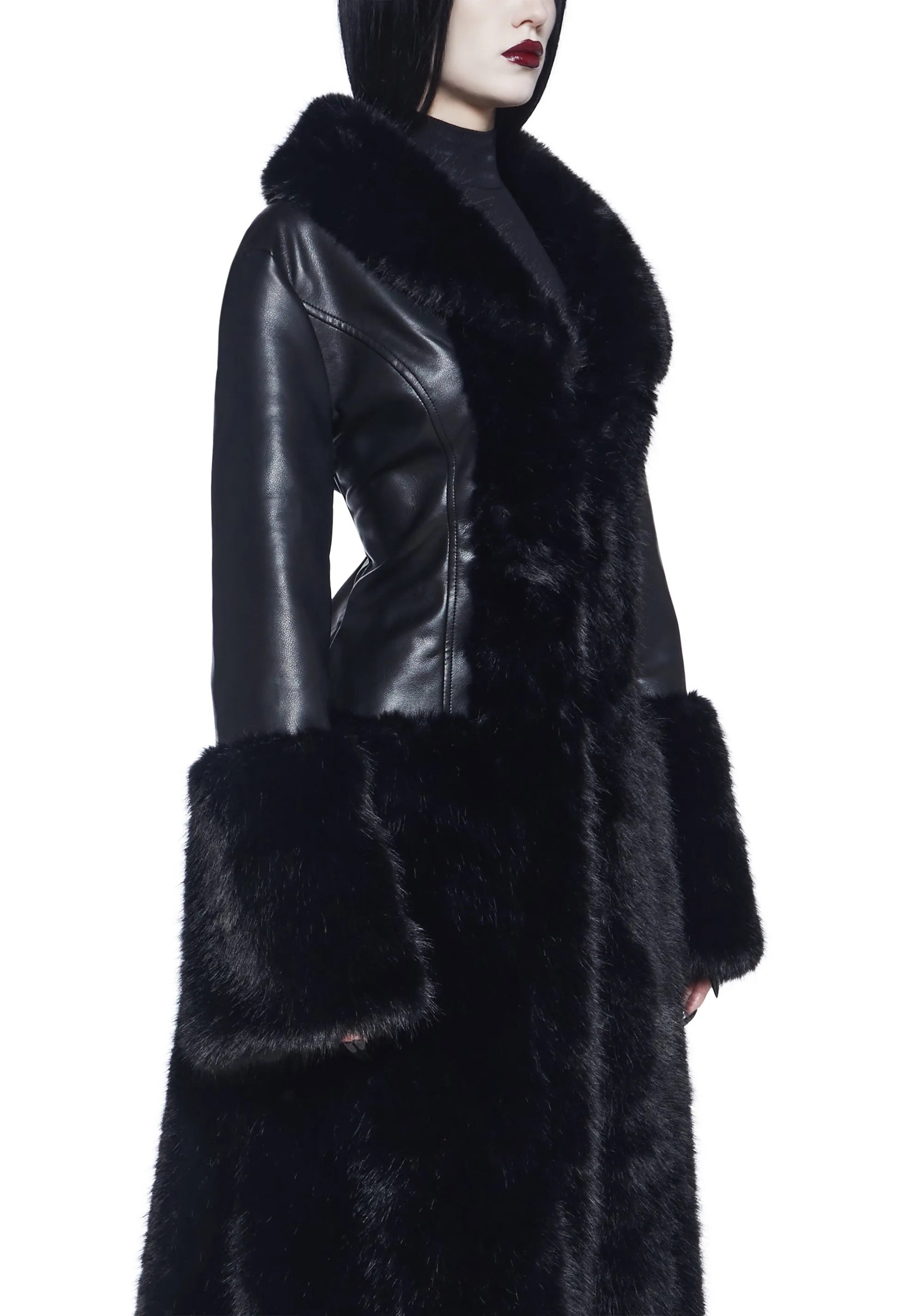 Dark Gift Faux Fur Coat