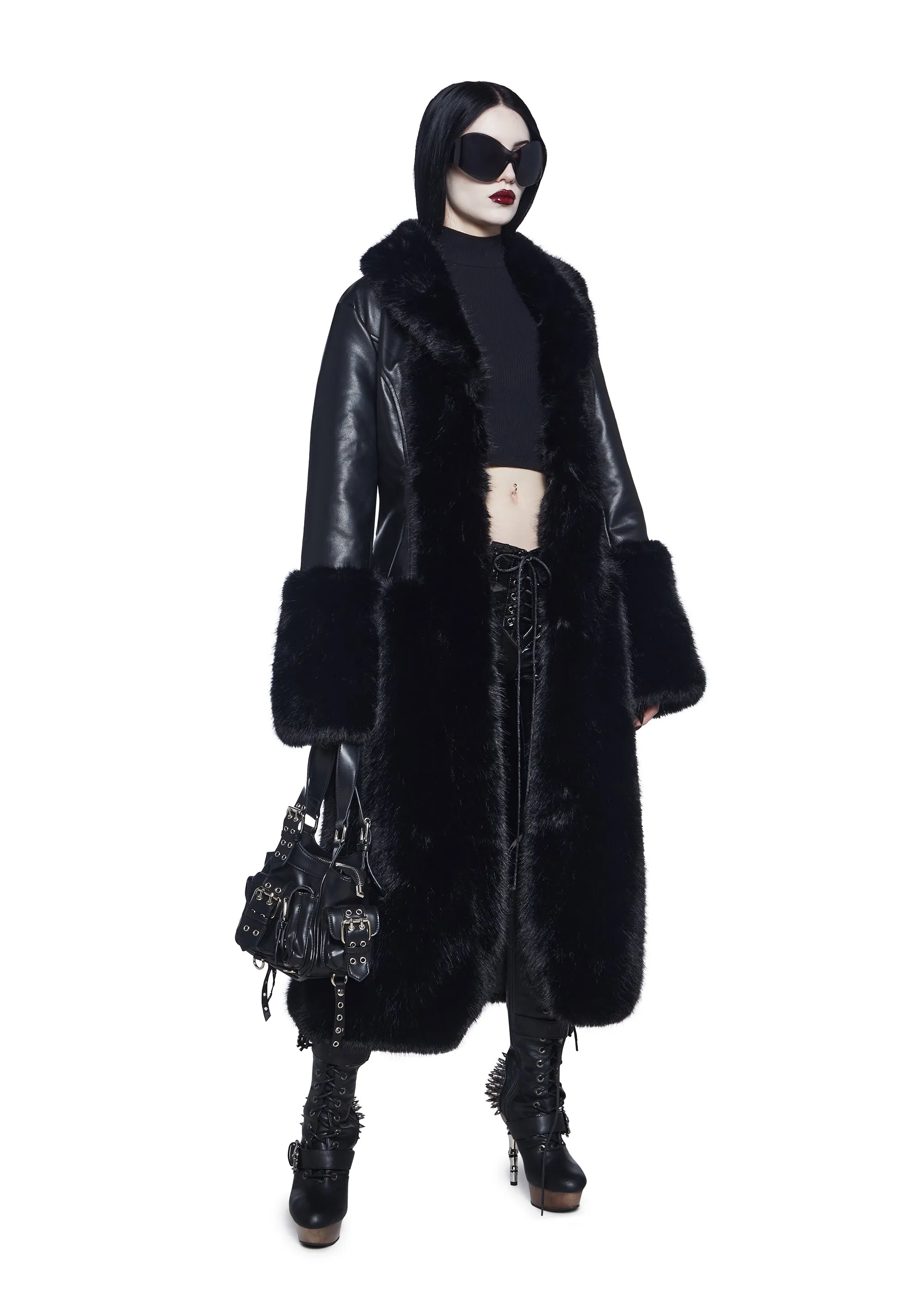 Dark Gift Faux Fur Coat