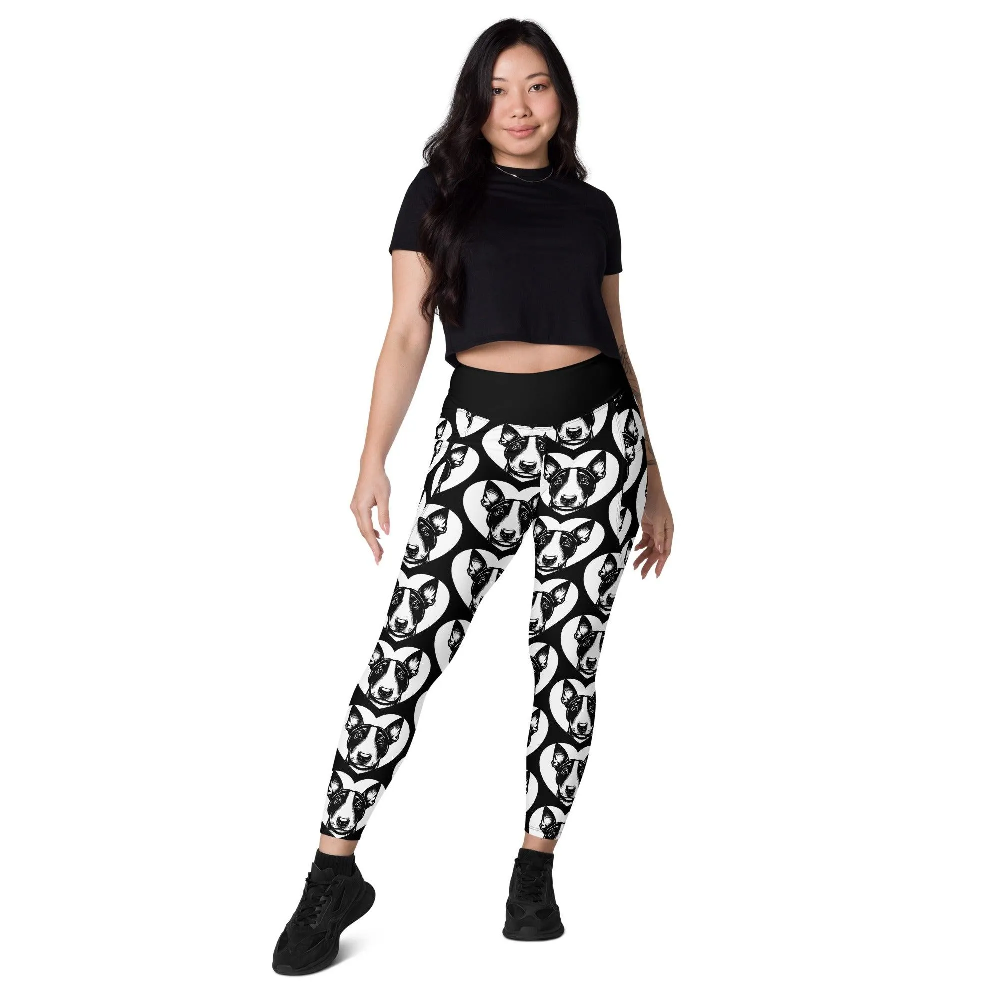 DOG BREED LEGGINGS with pockets - BULL TERRIER - HERTTAHOUND