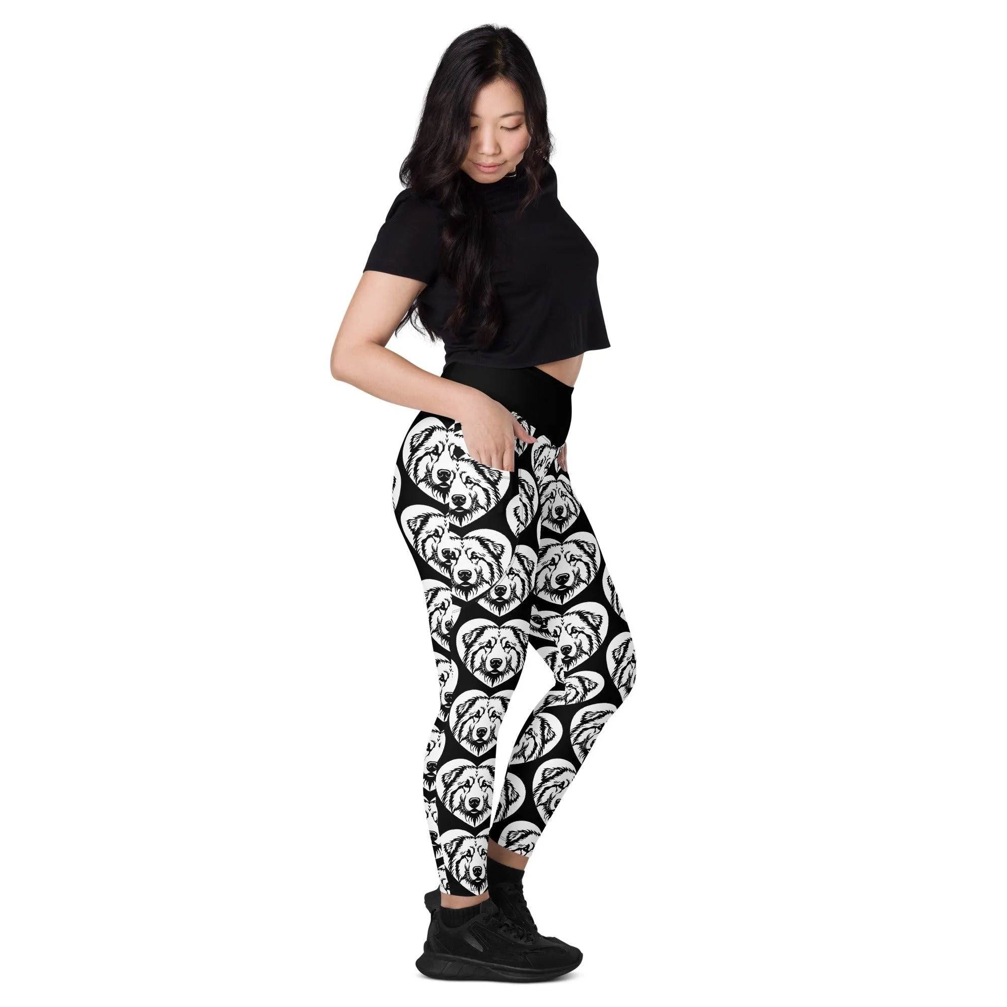 DOG BREED LEGGINGS with pockets - MAREMMANO ABRUZZESE - HERTTAHOUND