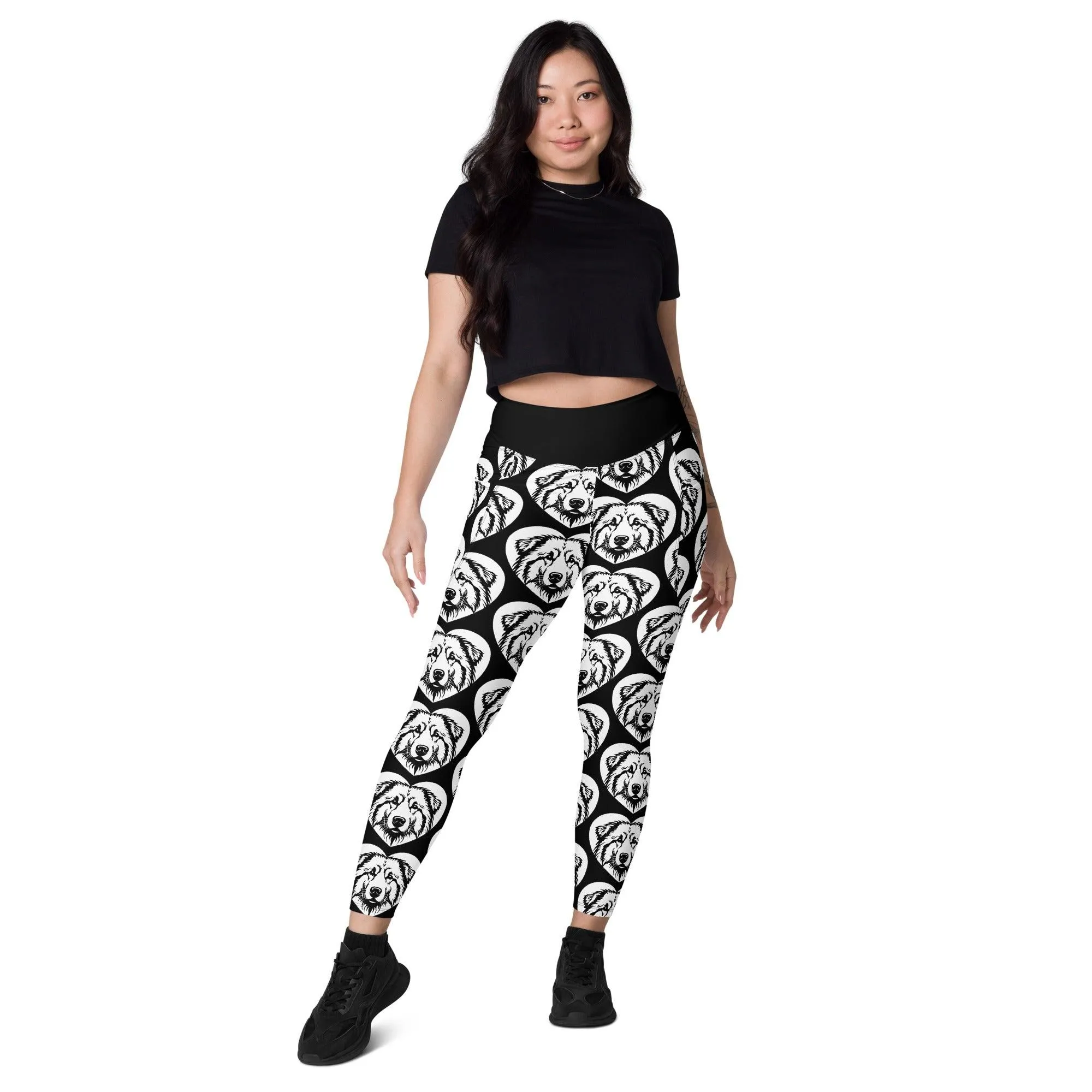 DOG BREED LEGGINGS with pockets - MAREMMANO ABRUZZESE - HERTTAHOUND