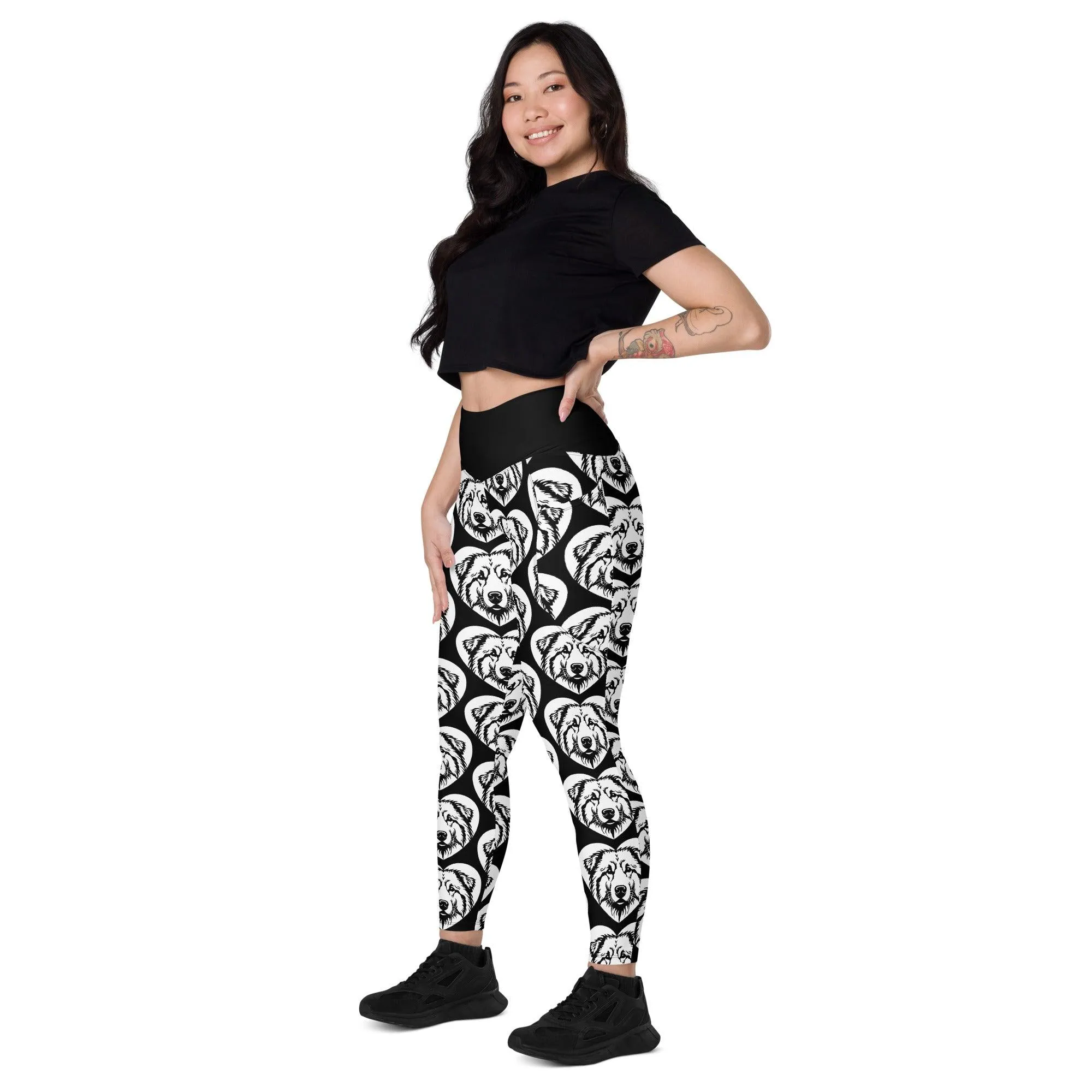 DOG BREED LEGGINGS with pockets - MAREMMANO ABRUZZESE - HERTTAHOUND