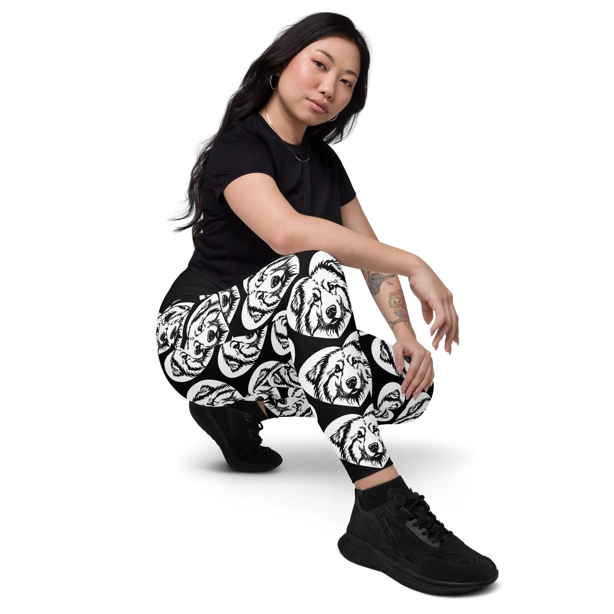 DOG BREED LEGGINGS with pockets - MAREMMANO ABRUZZESE - HERTTAHOUND