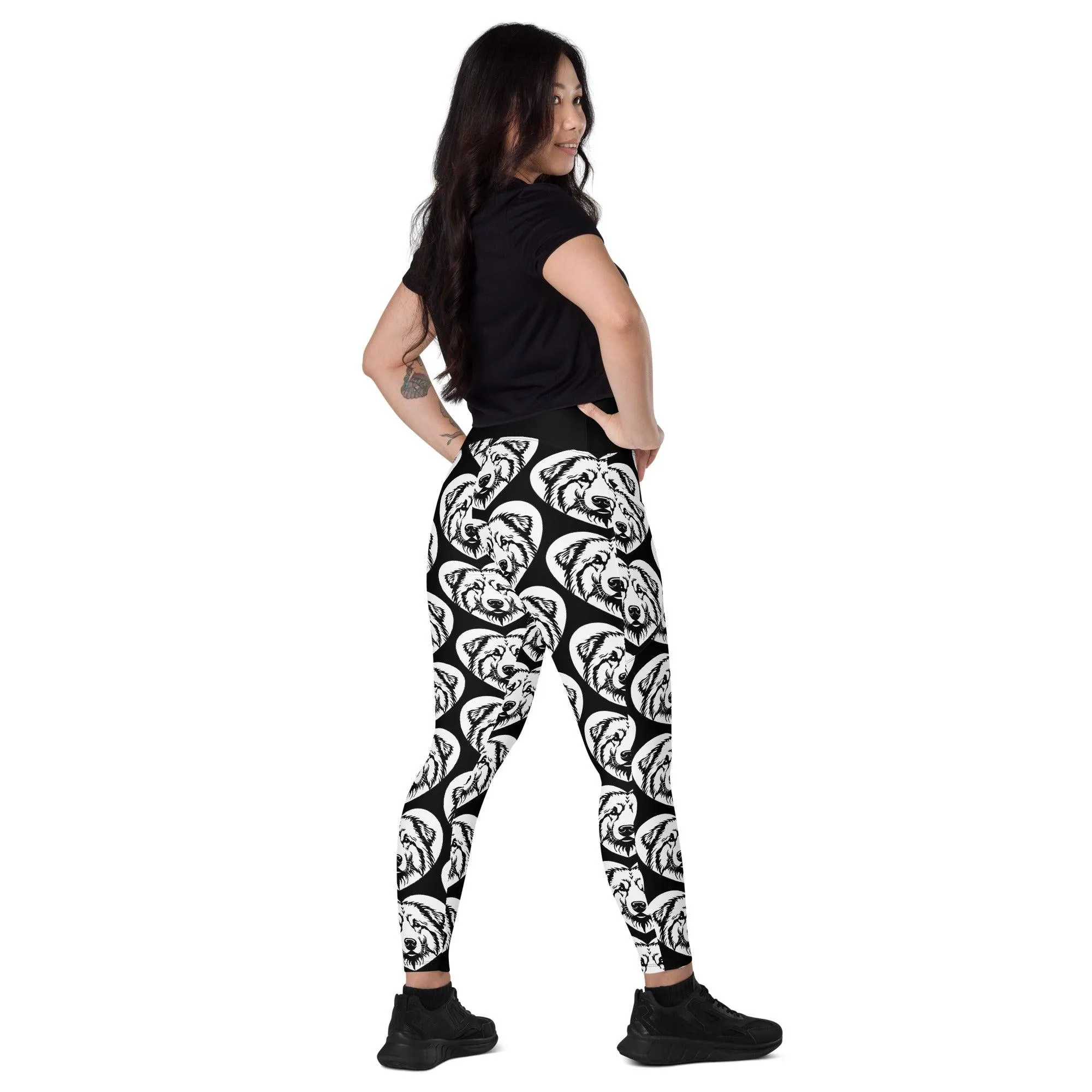 DOG BREED LEGGINGS with pockets - MAREMMANO ABRUZZESE - HERTTAHOUND