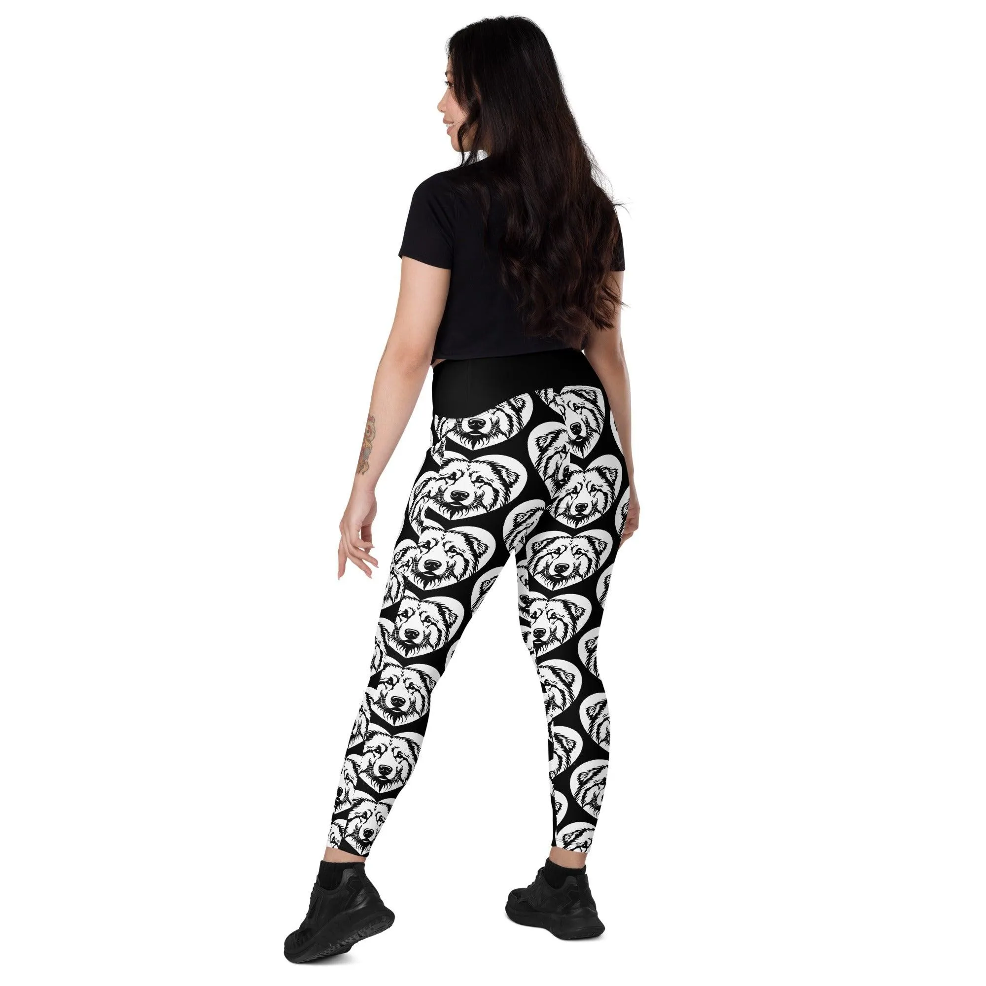 DOG BREED LEGGINGS with pockets - MAREMMANO ABRUZZESE - HERTTAHOUND