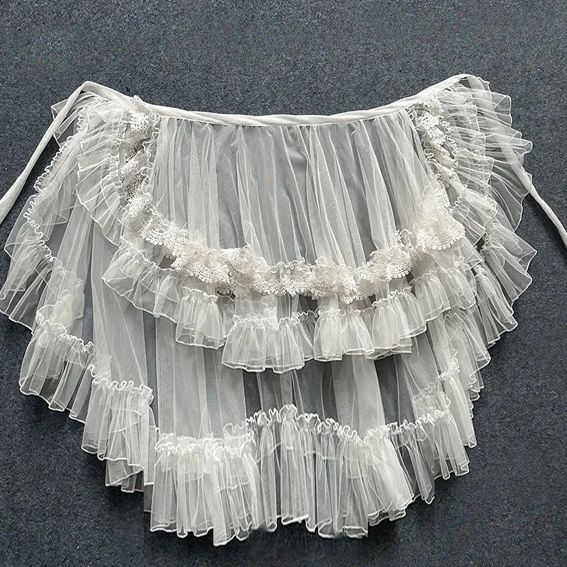 Double Layered Bustle Layering Skirt