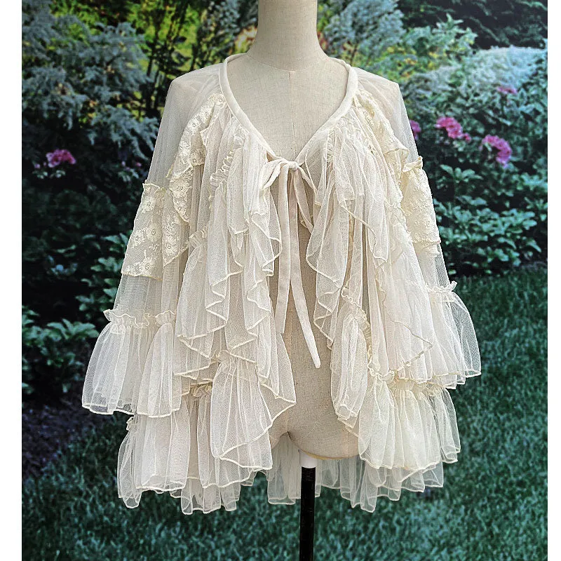 Double Layered Bustle Layering Skirt