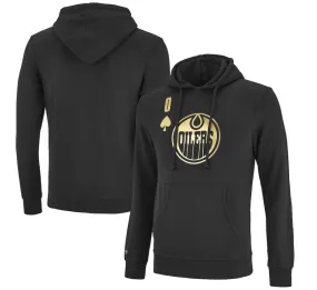Edmonton Oilers Mitchell & Ness Full Deck Pullover Hoodie - Black