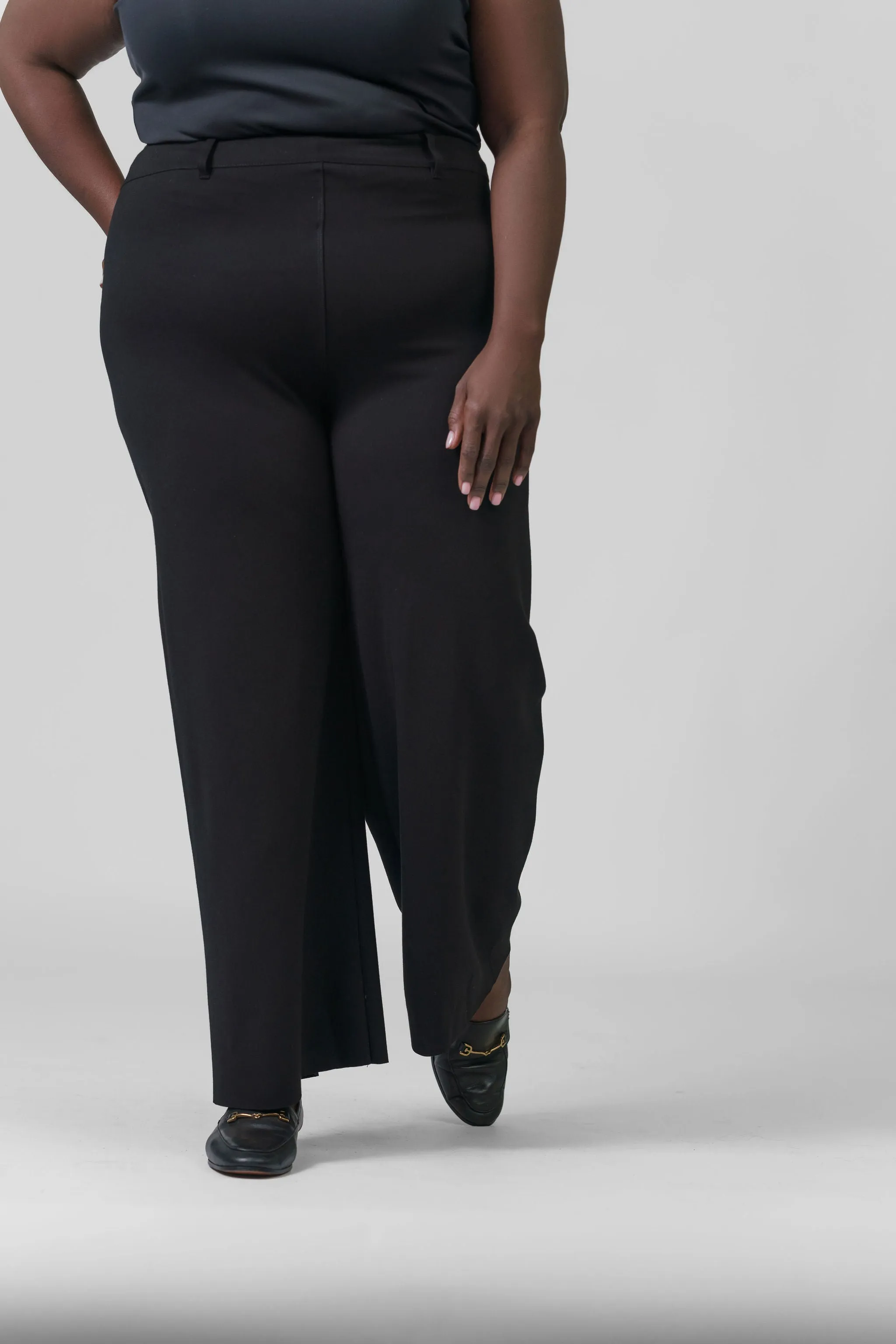 ERIN HIGH WAIST WIDE LEG PONTE PANT