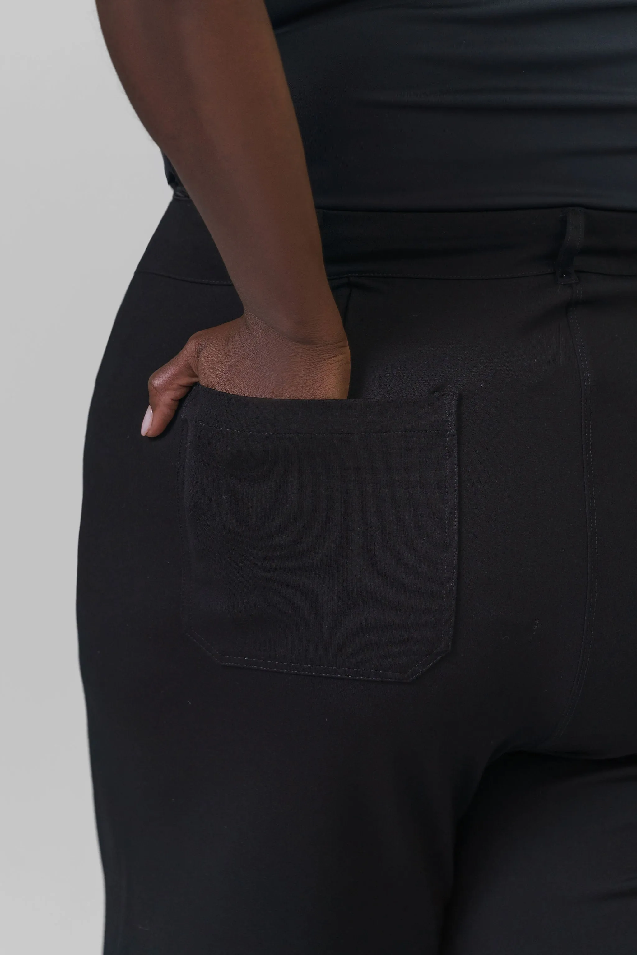 ERIN HIGH WAIST WIDE LEG PONTE PANT