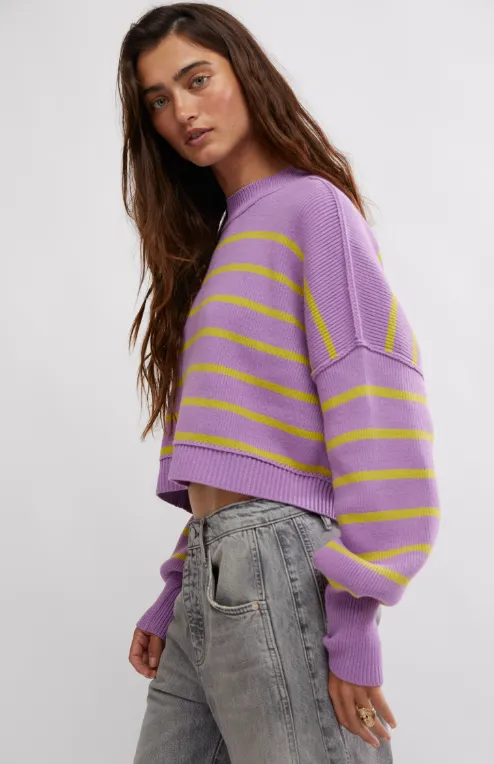 Free People Stripe Easy Street Crop