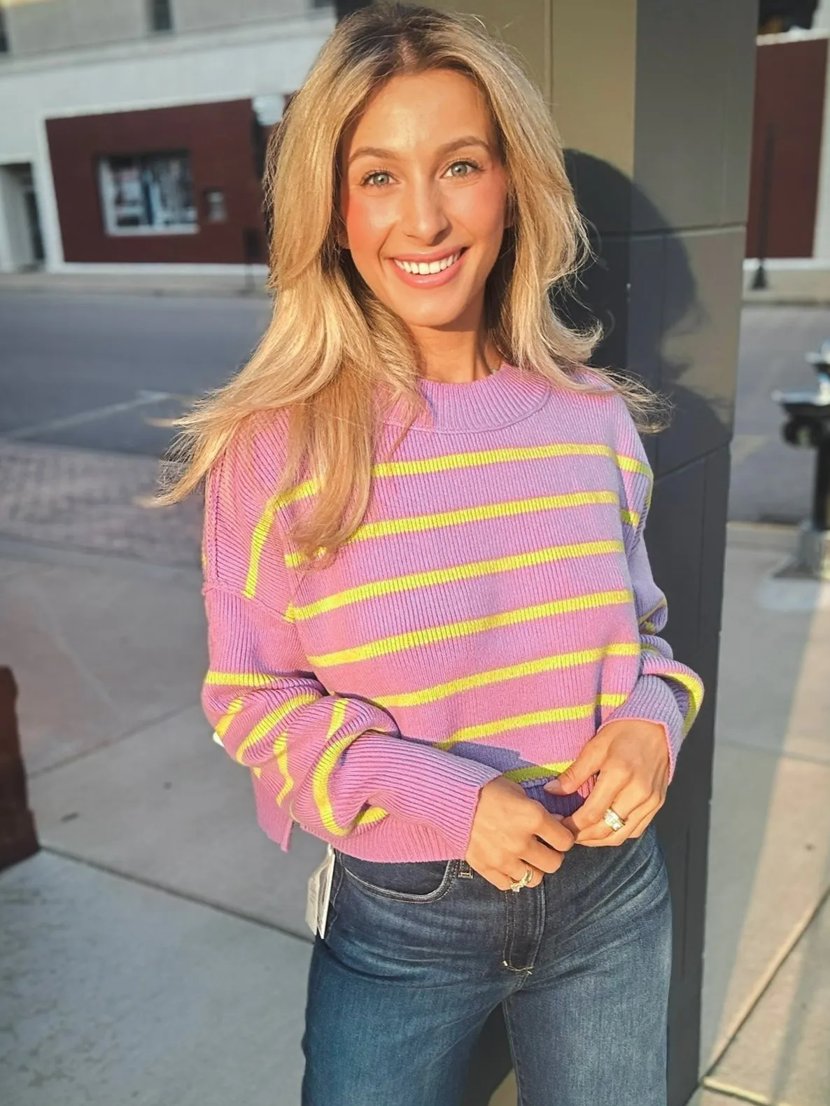 Free People Stripe Easy Street Crop