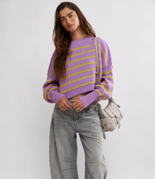 Free People Stripe Easy Street Crop