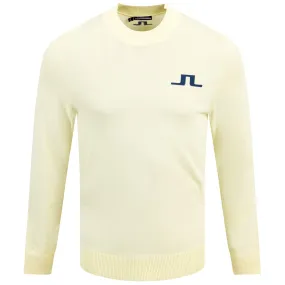 Gus Crew Neck Nylon Knitted Sweater Wax Yellow - SS24