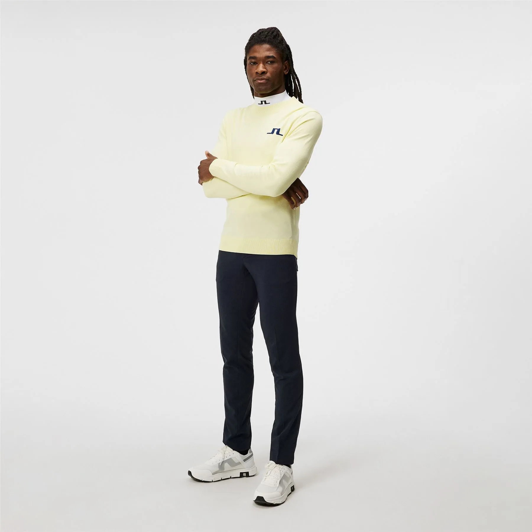 Gus Crew Neck Nylon Knitted Sweater Wax Yellow - SS24