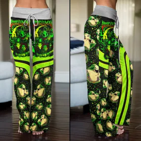 Halloween Boo Skull Art Women's High-waisted Wide Leg Pants