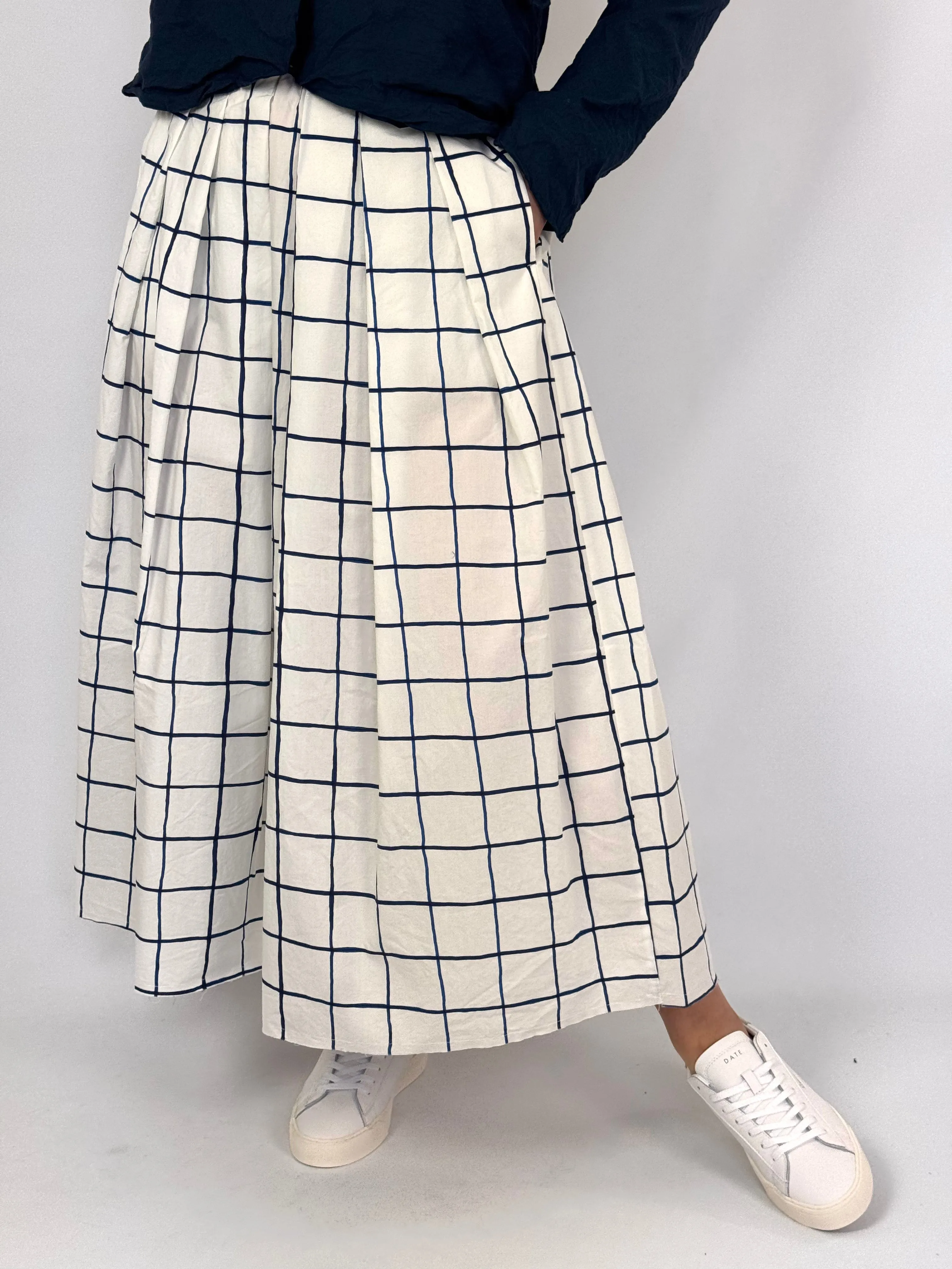 Hannoh Wessel Jolisa Skirt Blue Check