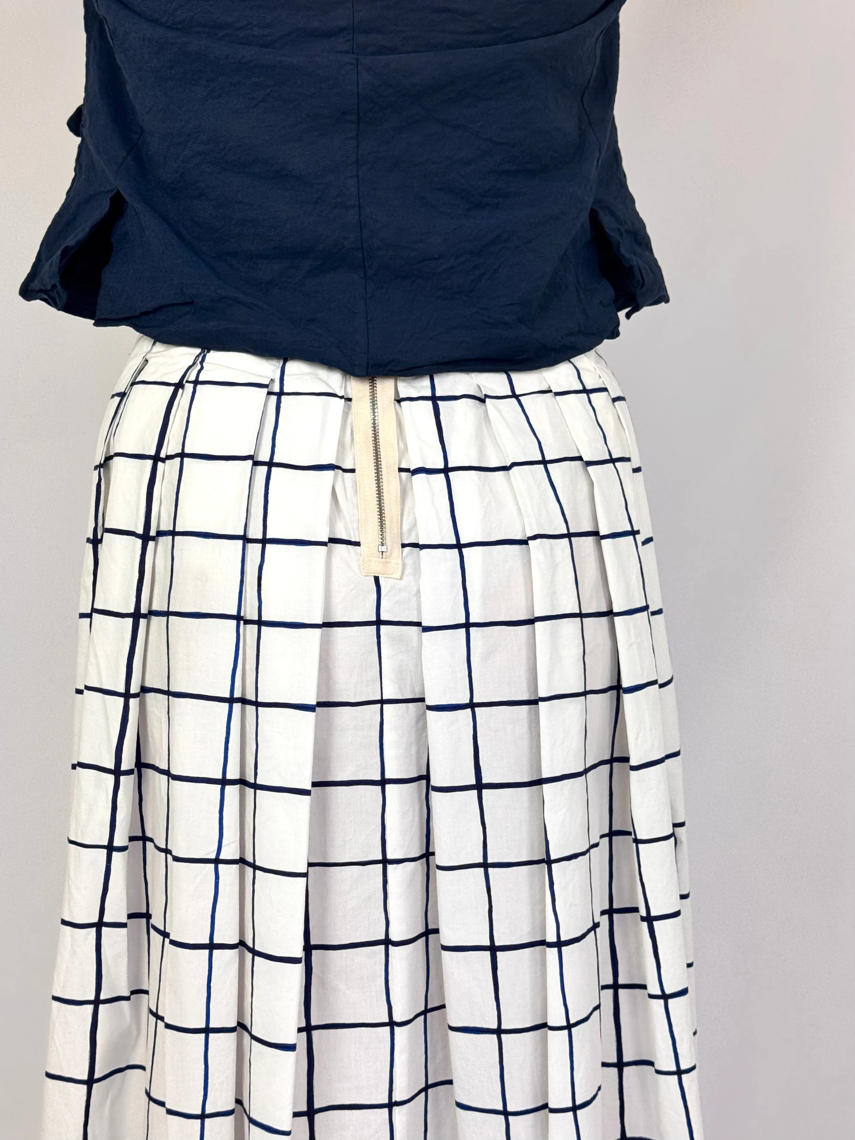 Hannoh Wessel Jolisa Skirt Blue Check