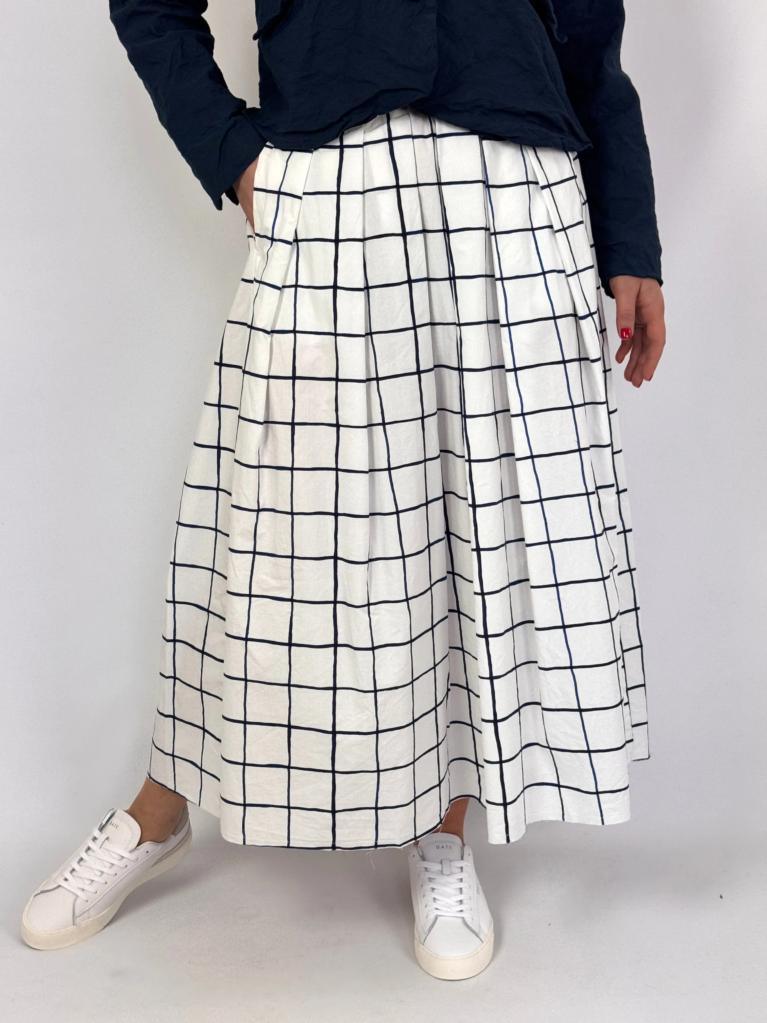 Hannoh Wessel Jolisa Skirt Blue Check