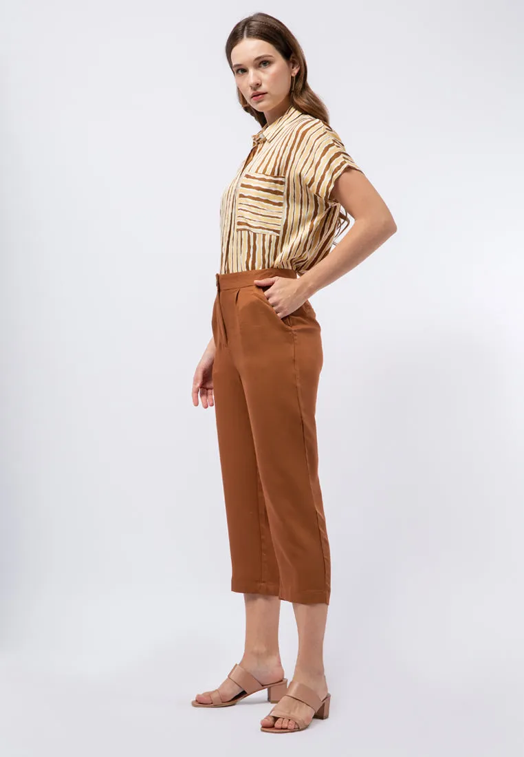 High Waist Ankle Pants