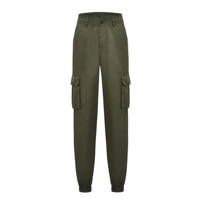 High Waist Cargo Pants For Women