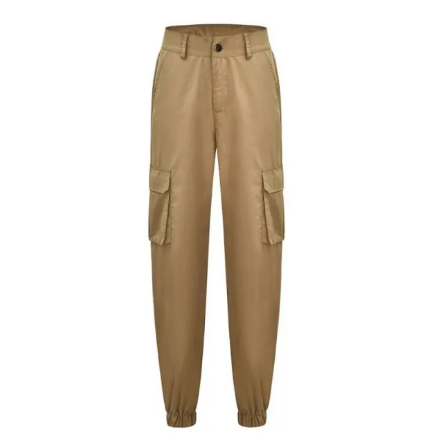 High Waist Cargo Pants For Women