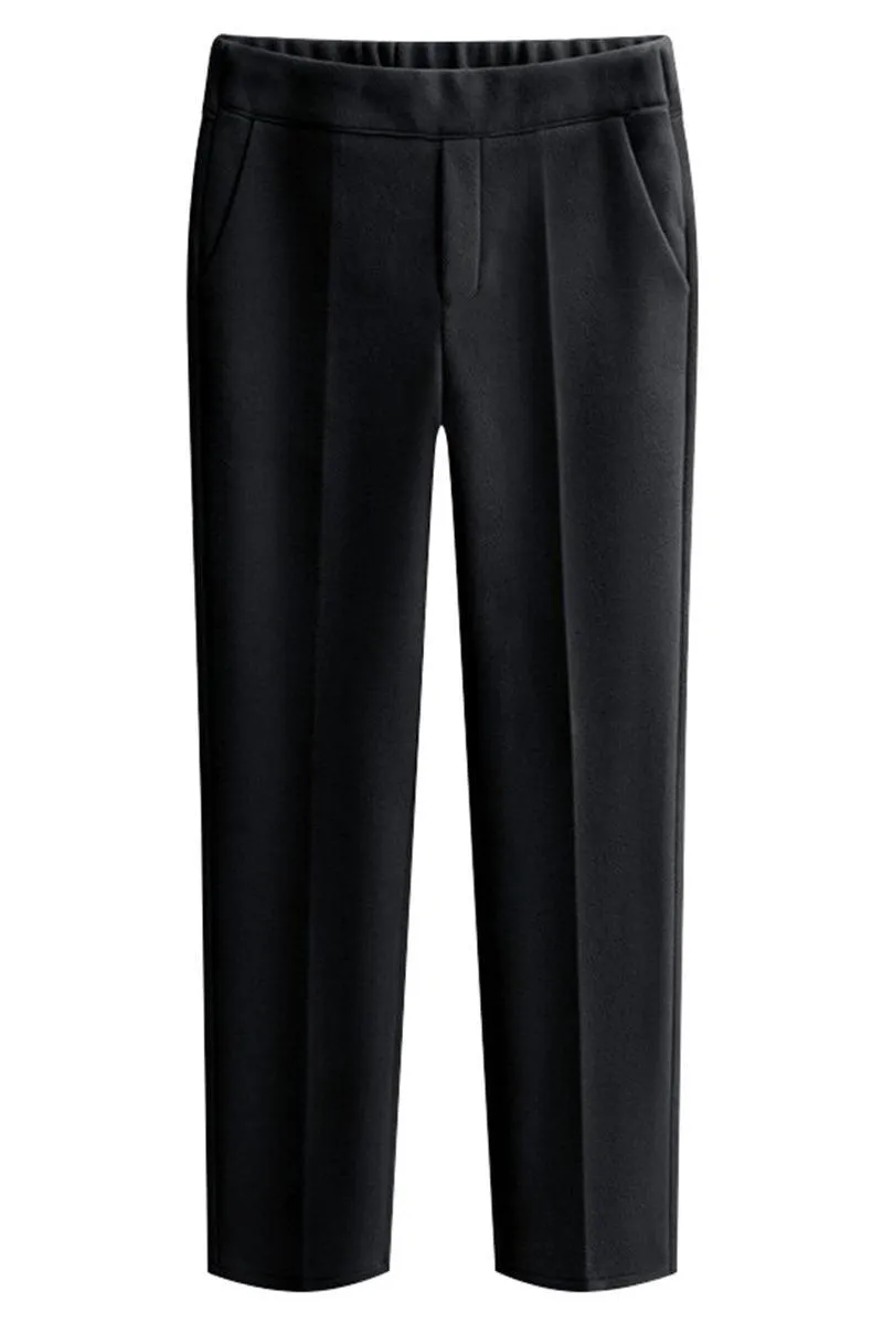 HIGH WAIST WINTER WOOLEN DANDY SLACKS PANTS