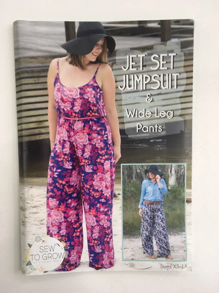 Jet Set Jumpsuit & Wide Leg Pants - Sew To Grow Sewing Pattern