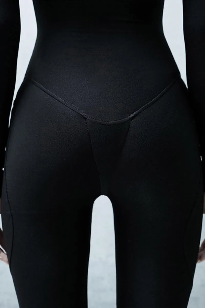 JG604 Long Sleeve Fitted Jumpsuit