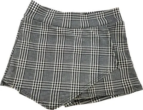 JUNIORS PLAID ENVELOPE SKORT