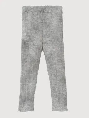 Knitted Leggings Light Gray | Disana