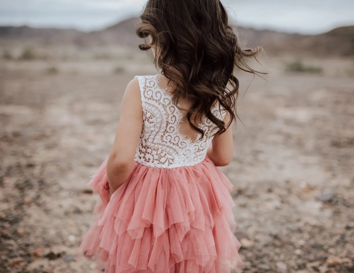 Layered Tulle Flower Girl Dress