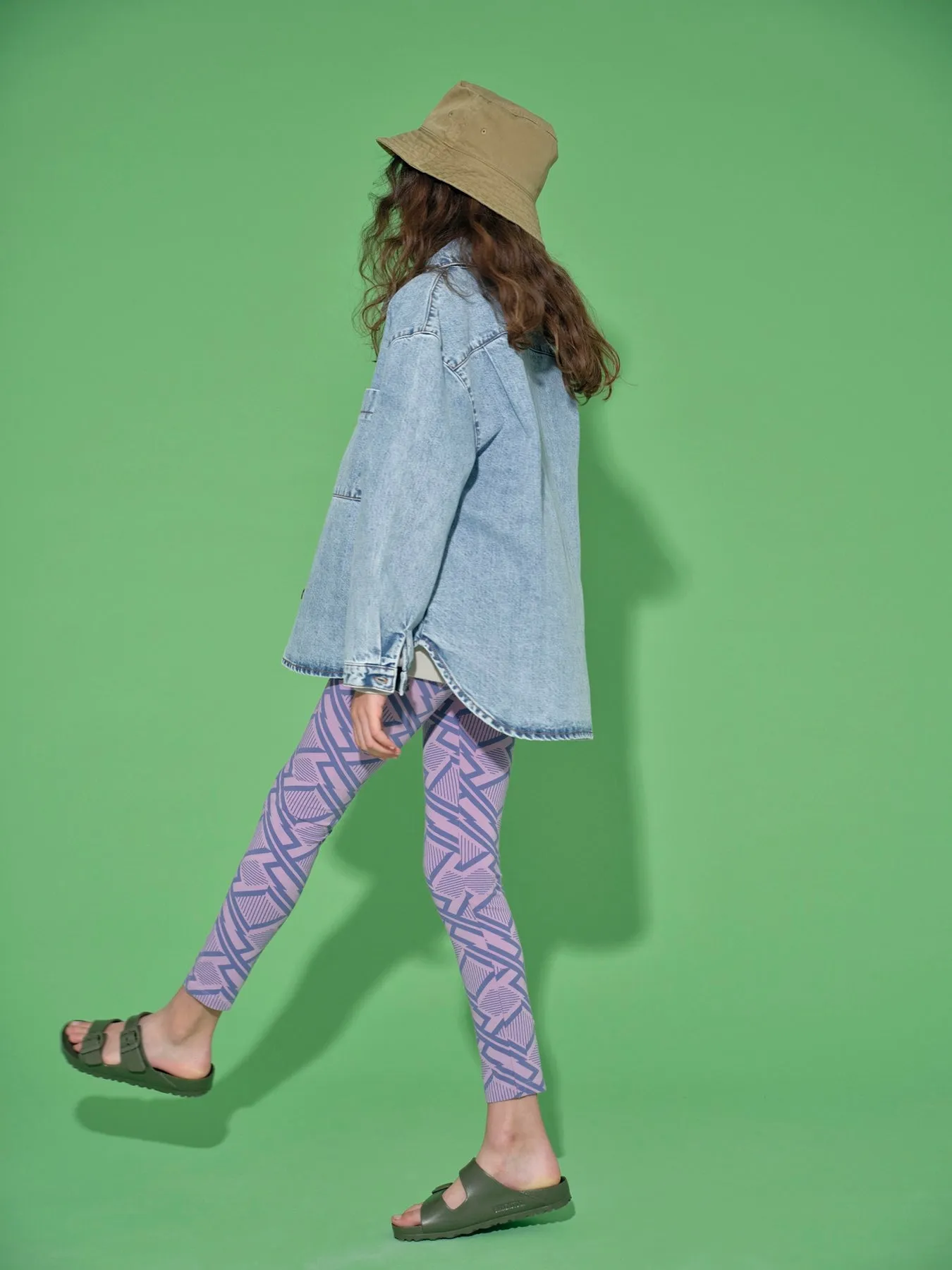 Legging Lavender Mist Geo Print
