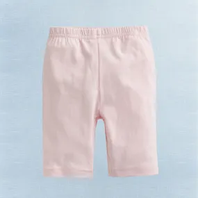 Light Pink Cotton Knee Leggings