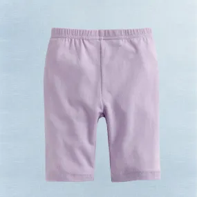 Light Purple Cotton Knee Leggings